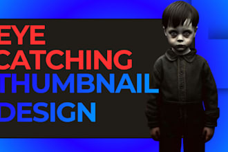 design scary horror youtube thumbnails