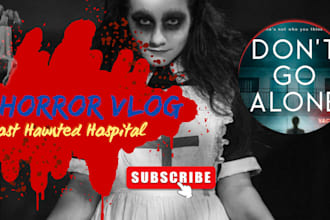 design scary horror youtube thumbnails