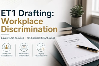 draft your et1 tribunal claim for UK workplace discrimination