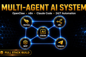 build openclaw hermes multi agent n8n mcp claude code ollama vps jarvis genspark