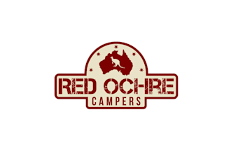 design red off road camper trailers logo