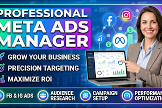setup meta ads campaign as expert facebook ads meta ads expert