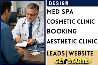 design med spa, cosmetic clinic, aesthetic clinic, booking website