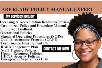 write carf accreditation behavioral health policy and procedure manual for texas
