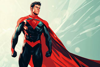 superhero character for comics
