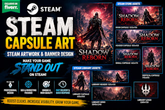 design steam capsule art steam capsule banner steam store page game art