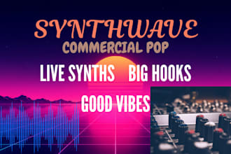 record retro 80s synthwave male vocals and vocal effects