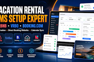 setup beds24, setup listing on airbnb lodgify guesty, sync your airbnb calendars