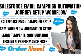 salesforce sfmc email campaign automation journey setup CRM workflow expert