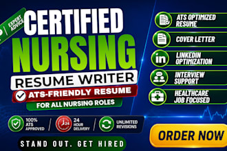 write healthcare resume for nursing, medical CV and cover letter