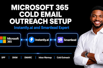 setup microsoft 365 inbox and cold email outreach on instantly ai and smartlead