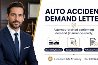 draft a powerful auto accident settlement demand letter