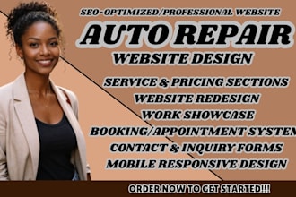mechanic website auto repair website car service website vehicle repair booking
