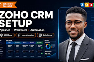 setup zoho CRM zoho forms and workflow automation for your business