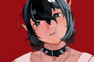 do a icon anime art style for your vtuber plataforms