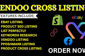 crosspost products to ebay, poshmark, etsy, mercari, and more using vendoo