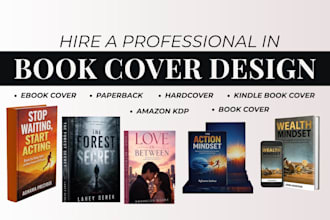 do book cover design, acx, ebook cover kindle cover paperback fantasy book cover