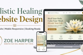 build wix holistic healing website redesign alternative medicine therapy website