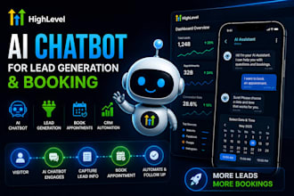 build gohighlevel ai chatbot for lead generation and booking
