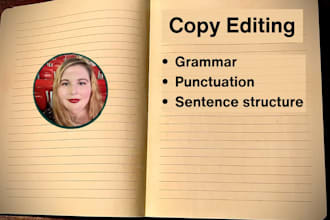copy editing and proofreading