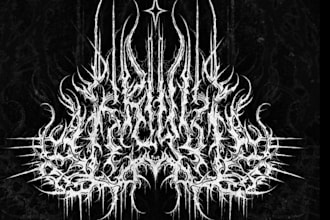 do unique metal music logo design for djs and artists