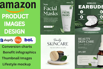 create amazon etsy listing images and comparison charts for products