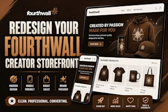 redesign your fourthwall creator storefront