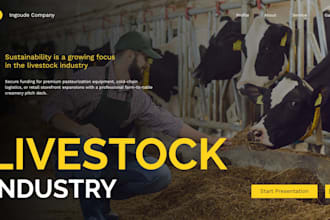 design a dairy farm ice cream creamery pitch deck business presentation