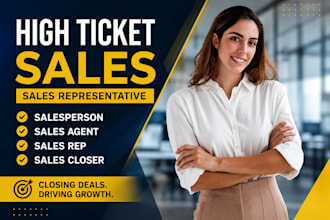 saleperson sales representative sales agent high ticket sales closer