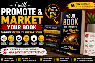 promote and market your book for visibility sales and audience growth