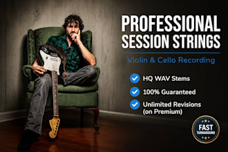 record professional session strings, violin, or cello for your song