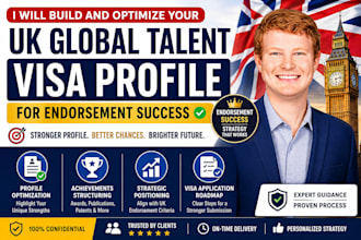 build and optimize your UK global talent visa profile for endorsement success