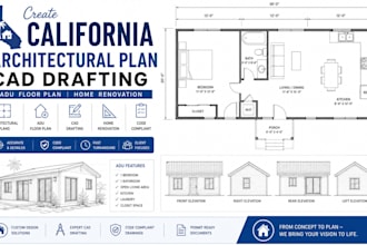create california architectural plan cad drafting adu floor plan home renovation