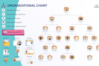 create a beautiful organizational chart for you