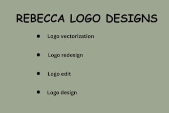 do logo vectorization, design, resize, edit for you