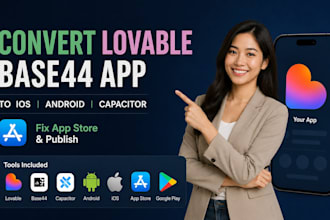 convert lovable base44 app to ios android capacitor fix app store publish