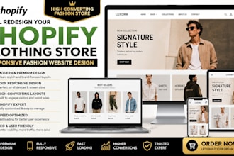 shopify clothing website redesign revamp street wear fashion store design expert