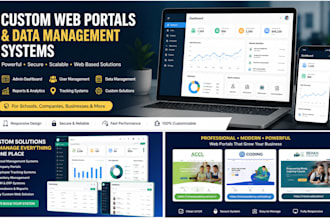 develop custom web portals and data management systems