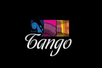 create a custom professional tango dance logo design