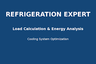 calculate refrigeration load and energy consumption