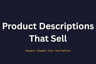 write product descriptions that sell