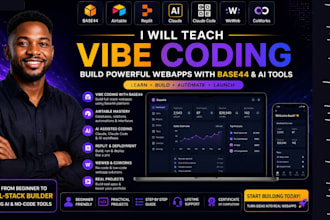 teach vibe coding base44 airtable base 44 replit ai claude code coworks weweb