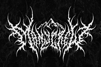 do premium iron metal logo design with realistic texture
