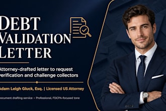 draft a debt validation letter to challenge collectors as a US attorney