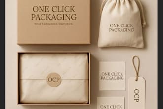 design food packaging pouch labels and box layouts