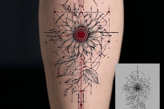 create detailed dark tattoo illustration
