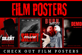 design a professional movie poster, event poster and flyer