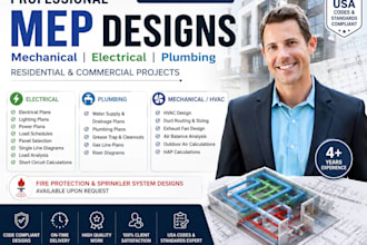 mep drawings electrical plans plumbing designs hvac systems