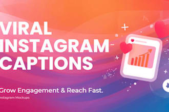 write viral instagram descriptions and niche specific SEO hashtag sets