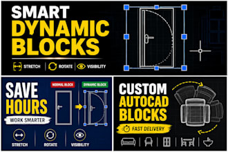 create custom autocad dynamic blocks